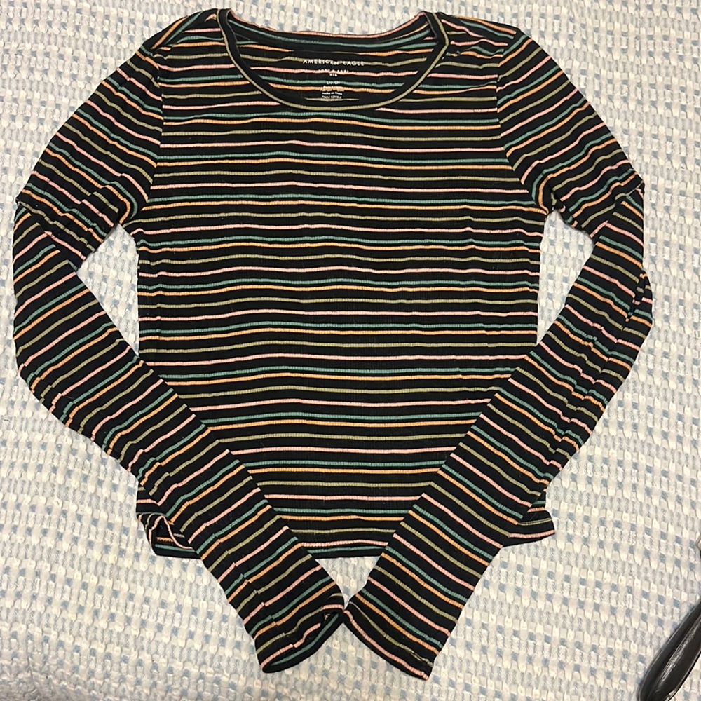 American eagle Ribbed soft and sexy long sleeve shirt